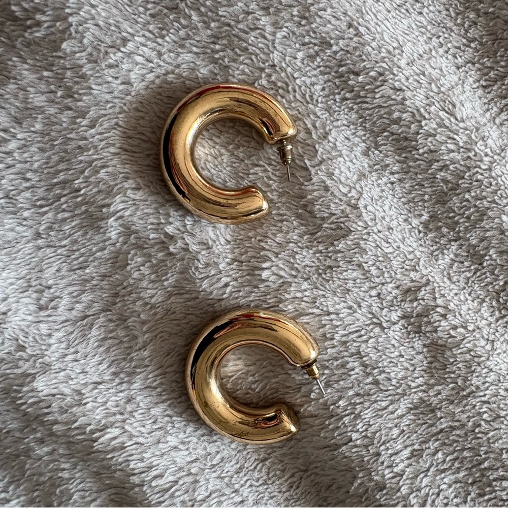 Elegant Gold Hoop Earrings